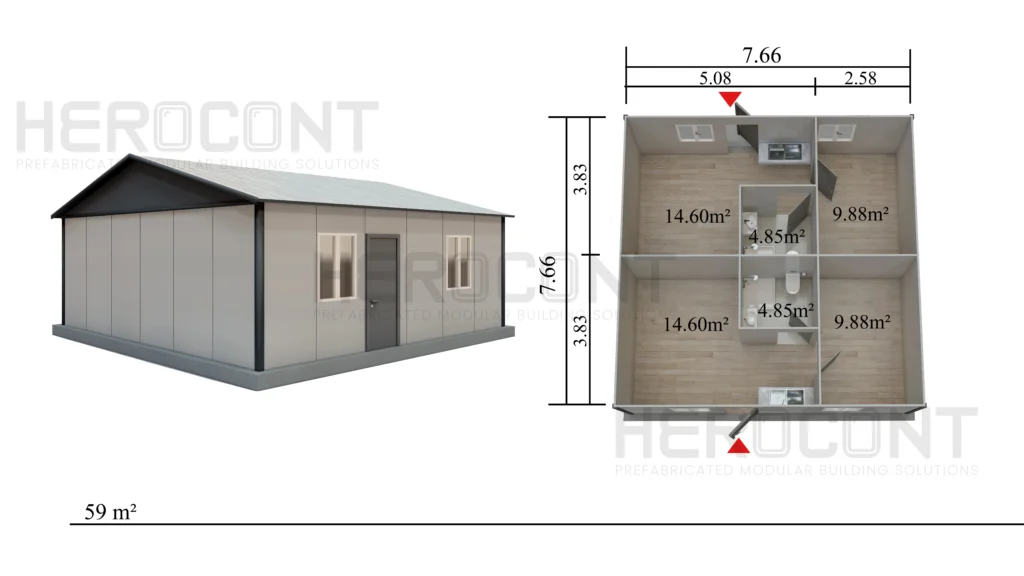 59 m² Engineer Dormitory